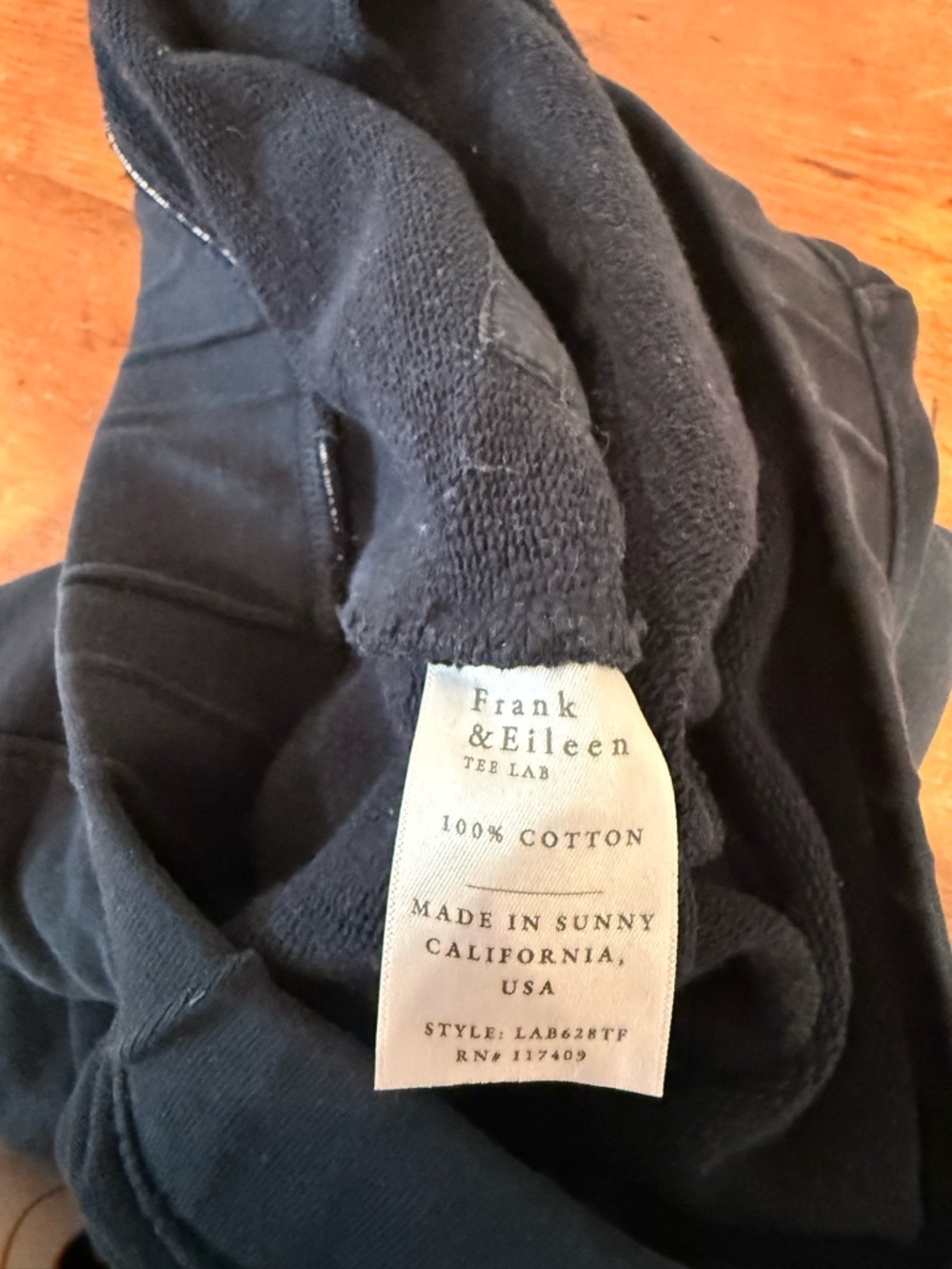 Frank & Eileen Christine Tulip Sweatpants in British Navy size Med - Picture 8 of 8